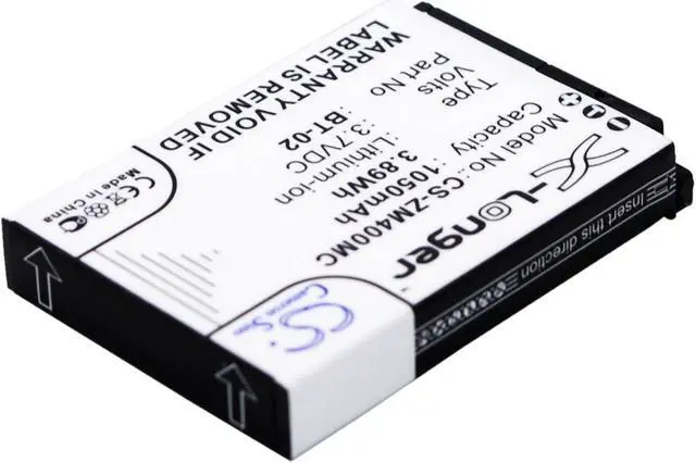 Alt view image 3 of 5 - Battery Replacement for ZOOM Q4 247-9036 Q4 Handy Video Recorder BT-02