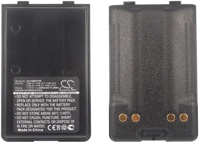 Alt view image 5 of 5 - Estry Battery Replacement for Vertex VX210A VX-110 VX-160 FT60R VX-170 VX-218 VX400 VX-A170 VX800 FT-60 VX-210 VX-120 VX210 VX-410 VX410 FNB-V57 FNB-83 FNB-57 FNB-V67Li FNB-V57H FNB-64 FNB-83H FNB-64H