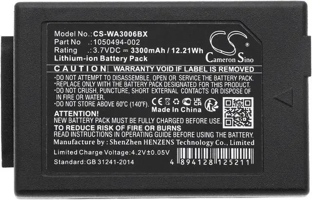 Alt view image 5 of 5 - Estry Battery Replacement for TEKLOGIX 7525C Workabout Pro 7527S-G3 G2 G1 7527 WorkAbout Pro WorkAbout Pro G3 Workabout Pro 7527S-G2 Workabout Pro 7525C-G1 WA3006 WA3020 1050494 1050494-002