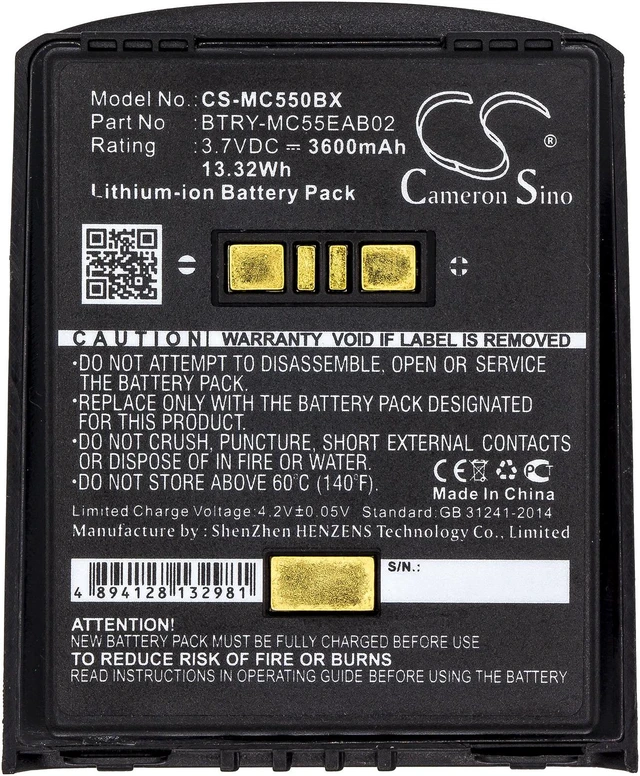Alt view image 3 of 5 - Estry Battery Replacement for Symbol MC67 MC56 MC659B MC5574 MC659 MC5590 MC65 MC55A0 MC55A MC55 U60493 BTRY-MC55EAB02 82-111094-01