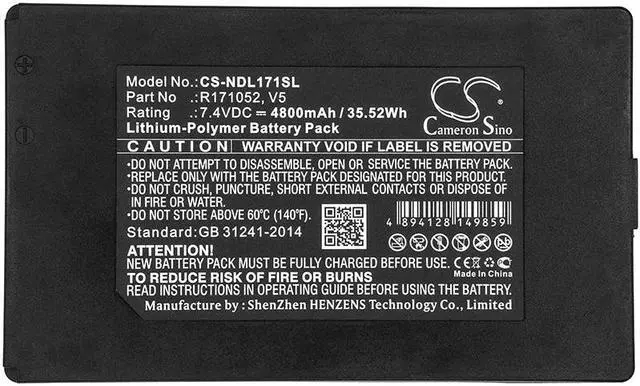 Alt view image 3 of 3 - Estry Battery Replacement for Ideal SecuriTEST IP R171052 V5