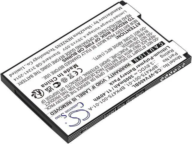 Alt view image 2 of 5 - Battery Replacement for Verifone V400M M435-003-04-NAA-S V400M Plus 4G BPK475-001-01-A BPK475-001-01