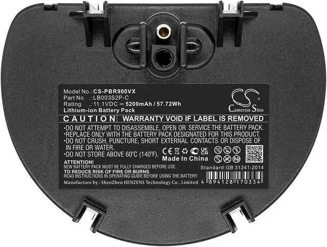 Alt view image 3 of 3 - Estry Battery Replacement for Water Tech PB Pro Precision Li Pro 900 LB003S2P-C