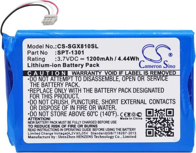 Alt view image 3 of 3 - Estry Battery Replacement for SkyGolf SkyCaddie X8F-SC SPT-1301