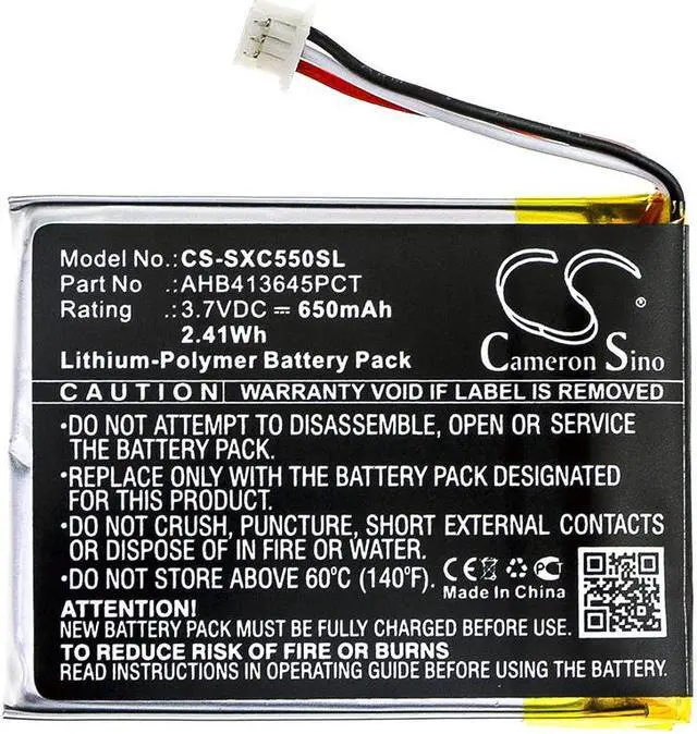 Alt view image 3 of 5 - Estry Battery Replacement for MB 660 PXC 550 EPOS ADAPT 660 AHB413645PCT 507271-88