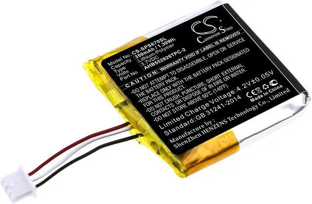 Main image of Estry Battery Replacement for GSP 500 GSP 350 GSP 670 AHB552826TPC-2