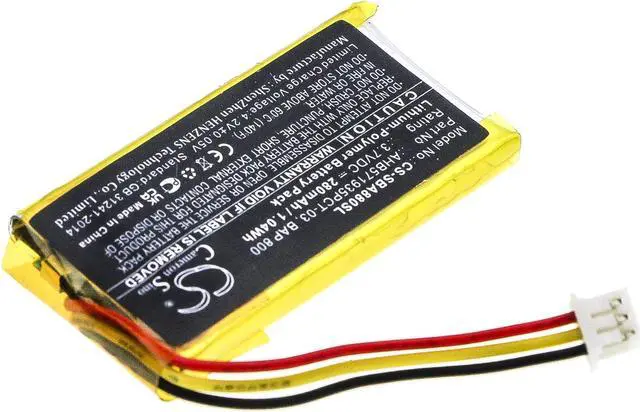 Alt view image 2 of 5 - Estry Battery Replacement for Flex 5000 RS 5000 RS 2000 Set 880 CP-SN800 BAP 800 AHB571935PCT-03