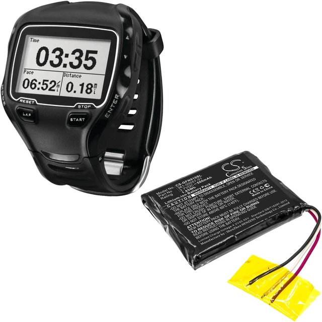 Alt view image 5 of 5 - Estry Battery Replacement for forerunner 910XT 361-00057-00 361-00057-01