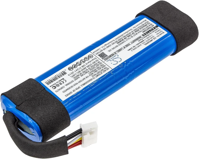 Alt view image 2 of 5 - Estry Battery Replacement for XTREME2BLUAM XTREME2BLKAM Xtreme 2 ID1019 SUN-INTE-103 2INR19/66-2