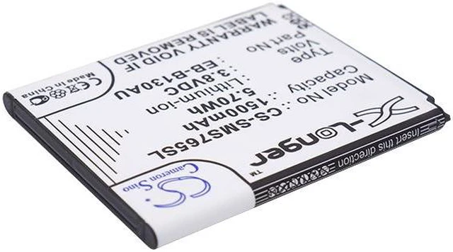 Alt view image 2 of 5 - Estry Battery Replacement for SM-310R5 Jitterbug 3 SM-310 GreatCall 3 SM-S765C SM-G310R5 EB-B130AE EB-B130AU
