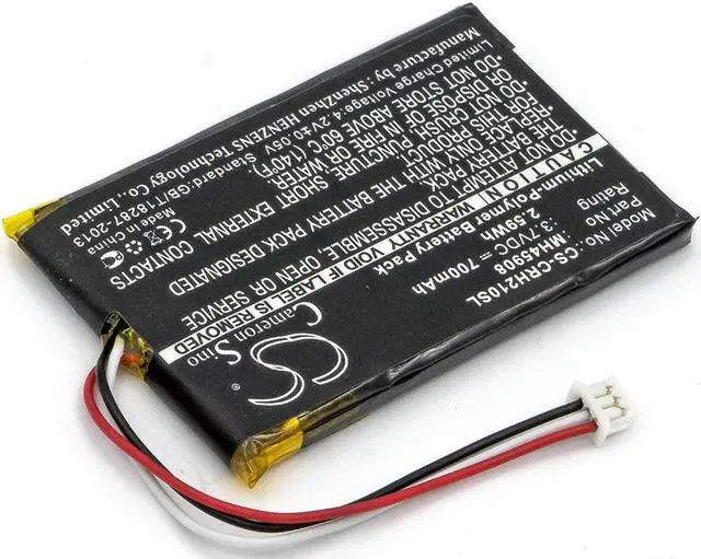Alt view image 2 of 5 - Battery Replacement for CORSAIR HS70 Void Pro RGB HS70 Wireless Gaming Headset CA-9011127-NA H2100 CA-9011136-AP HS70 Gaming H2100 Dolby 7.1 Wireles MH45908