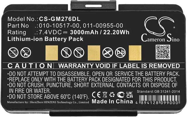 Alt view image 3 of 4 - Estry Battery Replacement for GPSMAP 276c GPSMAP478 GPSMAP 296 010-00543-00 GPSMAP 495 3580100054300 100054300 GPSMAP 376C GPSMAP 478 GPSMAP 276 GPSMAP 378 010-10517-00 011-00955-00 010-10517-01