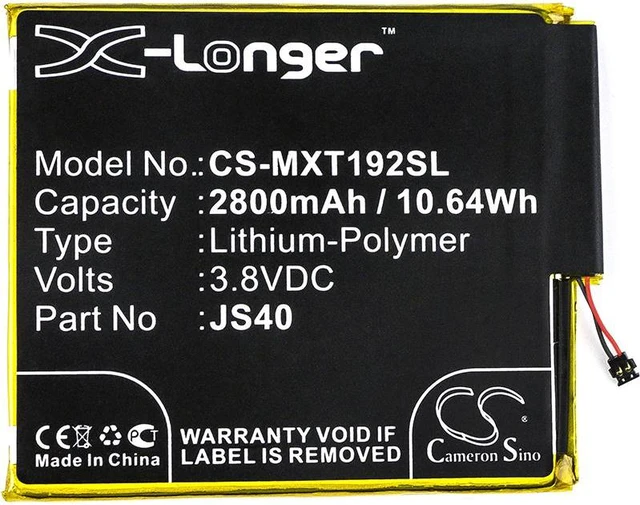Alt view image 3 of 4 - Estry Battery Replacement for MotoroIa XT1929-8 XT1929-15 XT1929-4 XT1929-6 Moto Z3 Moto Z3 Play XT1929-5 XT1929-1 Moto Z3 Dual SIM XT1929-17 JS40