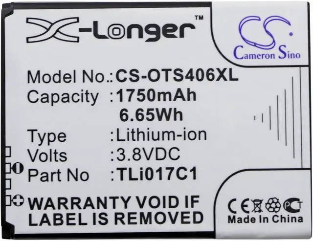Alt view image 3 of 3 - Battery Replacement for GreatCall Jitterbug Flip 4043SJ Lively Flip Flip 4053 TLi017D1 TLi017C1