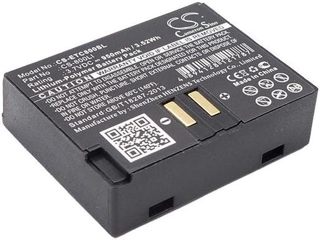 Main image of Estry Battery Replacement for Eartec ComStar Wireless Headsets CS-800LI