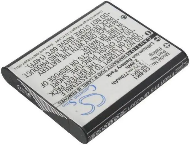 Main image of Estry Battery Replacement for CyberShot DSC-S980 DSC-W190/R CyberShot DSC-S980/B DSC-W190 MHS-PM5/K 
 DSC-S950S MHS-CM5 
 MHS-PM5KP 
 DSC-W370S 
 DSC-W190/R MHS-PM1 NP-BK1 NP-FK1