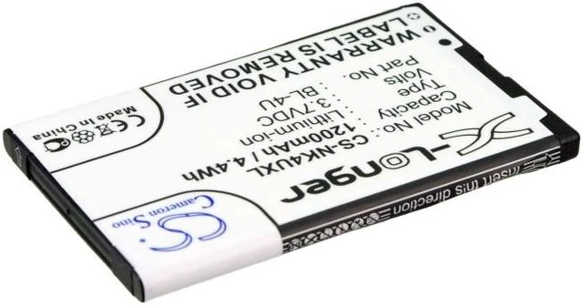 Alt view image 3 of 5 - Estry Battery Replacement for 500 3120C C5-06 C5-03 8800 Gold Arte C5-04 RM-840 5530 XpressMusi 515 C5-05 8800 Arte N515 301-1 C5-3 Asha 311 301 E75 E66 3120 Classic 8800 Carbon Arte Asha 305 BL-4U