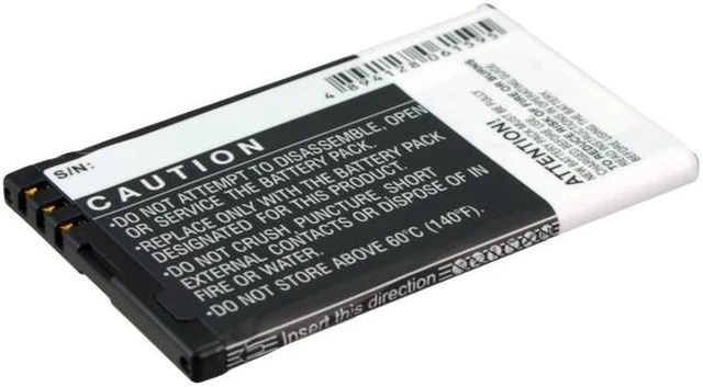 Alt view image 4 of 5 - Estry Battery Replacement for 500 3120C C5-06 C5-03 8800 Gold Arte C5-04 RM-840 5530 XpressMusi 515 C5-05 8800 Arte N515 301-1 C5-3 Asha 311 301 E75 E66 3120 Classic 8800 Carbon Arte Asha 305 BL-4U