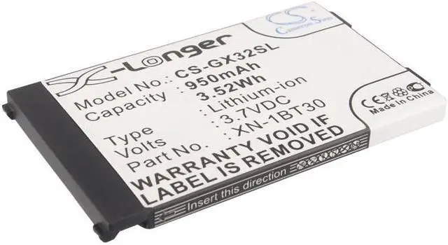 Main image of Estry Battery Replacement for Sharp GX30 GX31 TM-150 GX29 550SH GX30i GZ100 GZ200 GX15 GX-T17 GX40 GX293 GX17 GX-T25 GX32 GX-L15 GX-T15 GX-T300 GX-F200 GX-T29 GX25 GX-E30 GX30c CE-BL150 XN-1BT30