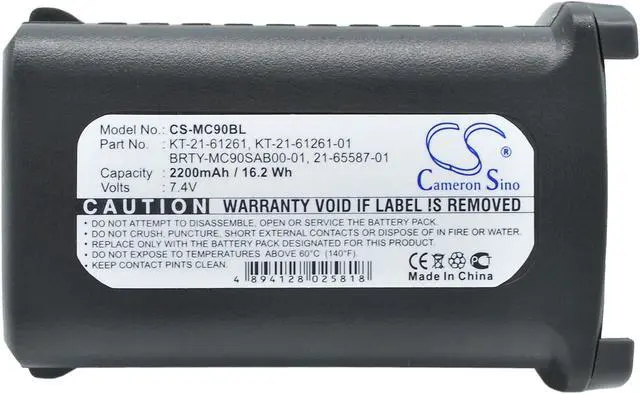 Alt view image 5 of 5 - Estry Battery Replacement for Symbol MC9060-S MC9090-G MC909 MC9097-G MC9190 MC9090 MC920 MC9000-G MC9190-G MC9060 21-65587-02 21-65587-03 82-111734-01 KT-21-61261 82-111734-02 BRTY-MC90SAB00-01