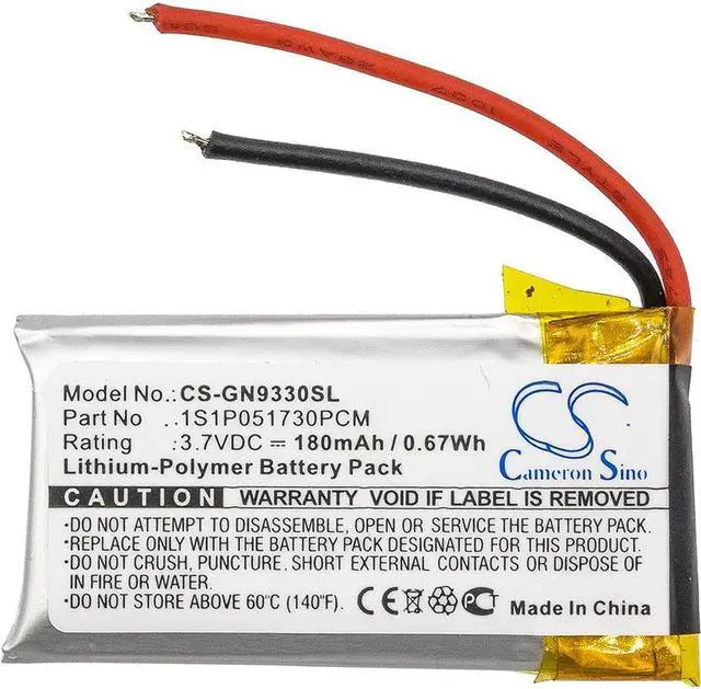 Alt view image 3 of 4 - Estry Battery Replacement for GN Netcom 9330 GN9330 1S1P051730PCM