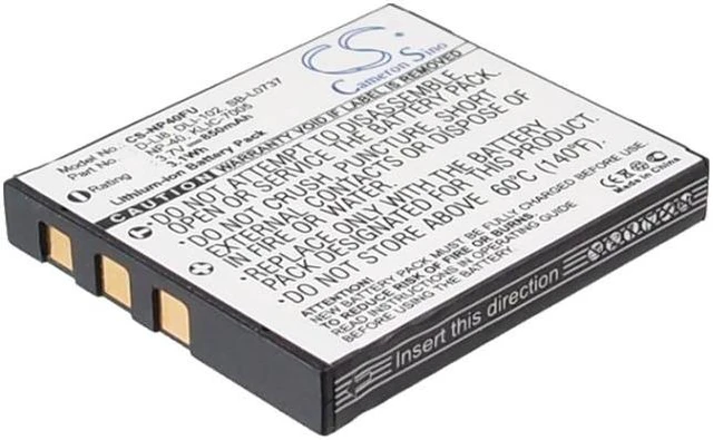 Alt view image 2 of 5 - Estry Battery Replacement for Optio S4i Optio A20 Optio S Optio W10 Optio S5n Optio A40 D-LI8 D-Li85