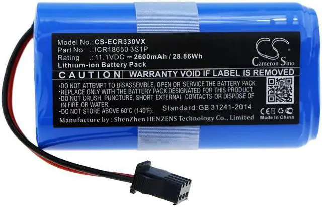Alt view image 3 of 4 - Estry Battery Replacement for CEN330 CR330 CR333 ICR18650 3S1P