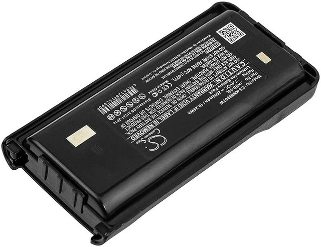 Alt view image 2 of 5 - Estry Battery Replacement for Kenwood TK-3400 NX-240 TK-D240 NX340U16P2 TK-2402V16P NX-240V16P2 TK-3312 TK-2400 KNB-69L