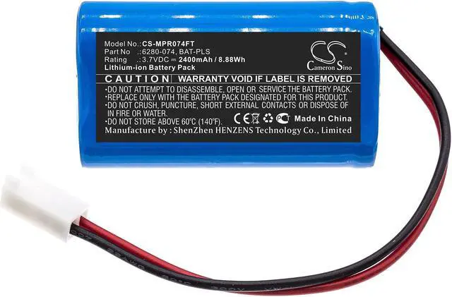 Alt view image 3 of 5 - Estry Battery Replacement for Monarch Pocket LED Stroboscope BAT-PLS 6280-074