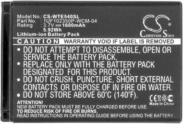 Alt view image 5 of 5 - Estry Battery Replacement for Intuos4 wireless PTK-540WL PTK-540WL-EN ACK-40203-BX 1UF102350P-WCM-03 XLA-C330 ACK-40203 CP-GWL04 1UF102350P-WCM-04