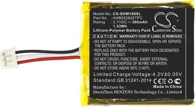 Alt view image 3 of 5 - Estry Battery Replacement for GSP670 SDW 10 SDW 5015 IMPACT SDW 5015 IMPACT SDW 5013 SDW 5014 IMPACT SDW 5016 SDW 10 HS SDW 5016 IMPACT SDW 5014 SDW 5013 EPOS SDW 10 1000806 AHB552826TPC
