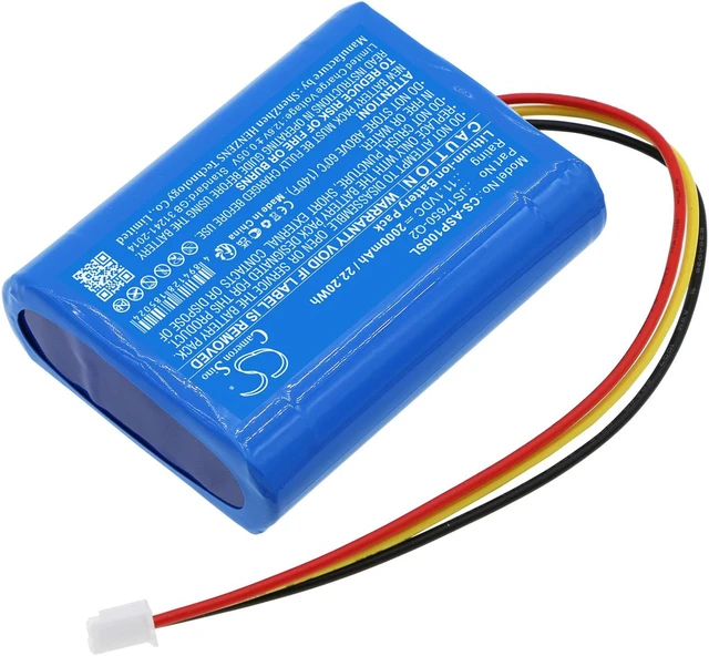 Alt view image 2 of 5 - Estry Battery Replacement for AR AWSEE3BK AWSBT10 Pasadena AWSBT10BK Santa Clara AWSEE3 JS17650-Q2