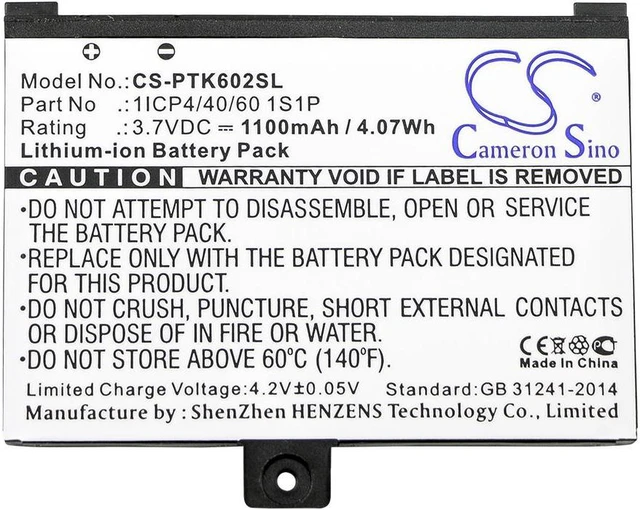Alt view image 5 of 5 - Estry Battery Replacement for Pocketbook Pro 903 Pro 920.W Pro 912 Pro 612 Pro 602 Pro 920 Pro 603 Pro 902 1ICP4/40/60 1S1P