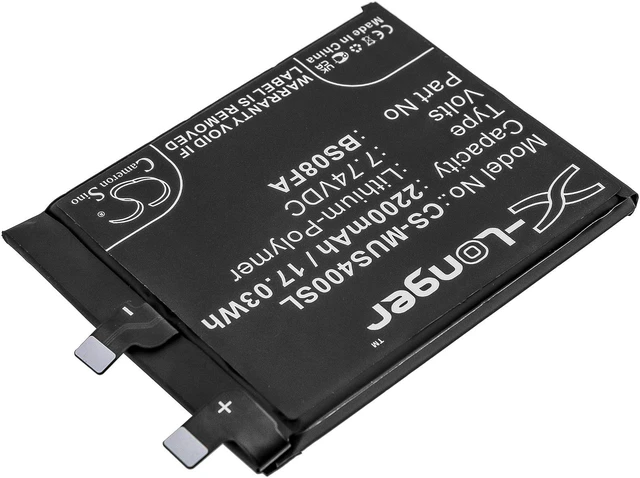 Alt view image 2 of 5 - Estry Battery Replacement for Black Shark 4 PRS-H0 Black Shark 4 Pro BS08FA