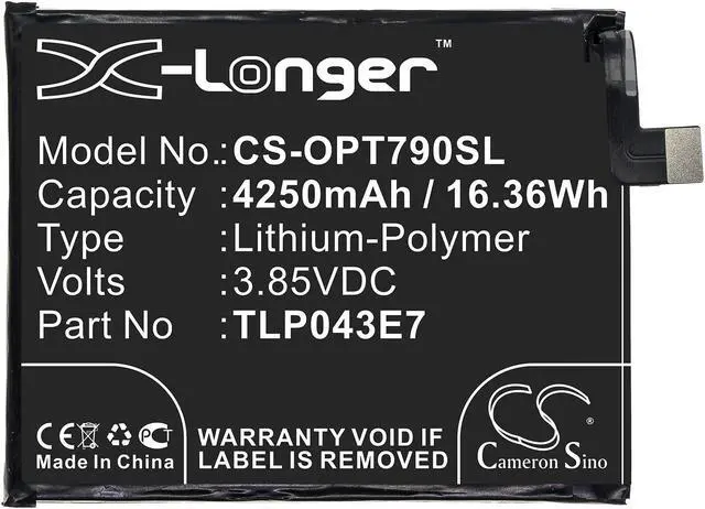 Alt view image 3 of 4 - Estry Battery Replacement for T790W T790S T790Z T790Y T790H TLp043E1 TLP043E7