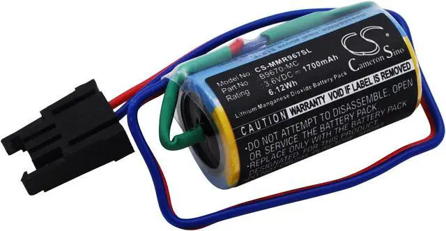 Main image of Estry Battery Replacement for MI A1FXCPU Robot Control PLC MR-2JS RP-5AH Q A2S Series PLCs A2SCPU-S1 AnS Series PLC RV-4A A Series PLCs AnS B9670-MC A6BAT A6BAT-MRBAT RH-5AH B9670MC