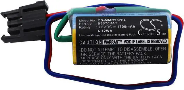 Alt view image 5 of 5 - Estry Battery Replacement for MI A1FXCPU Robot Control PLC MR-2JS RP-5AH Q A2S Series PLCs A2SCPU-S1 AnS Series PLC RV-4A A Series PLCs AnS B9670-MC A6BAT A6BAT-MRBAT RH-5AH B9670MC