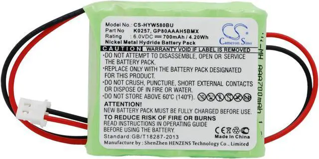 Main image of Estry Battery Replacement for 55111-05 5800RP Wireless 5800RP Wireless Repeater K0257 K0257 GP80AAAH5B3BMX 55111-05