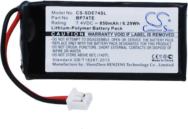 Alt view image 2 of 2 - Estry Battery Replacement for DA Edge RT transmitter EDGE TX DA212 EDGE transmitter BP74TE BP74TE3P