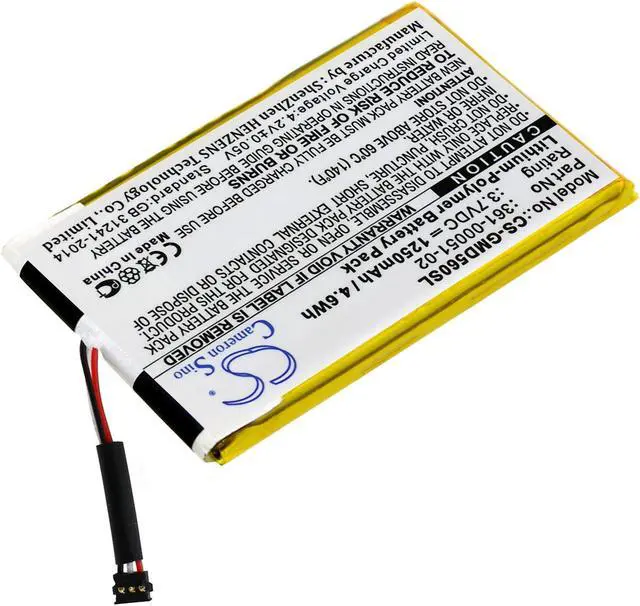 Alt view image 2 of 5 - Estry Battery Replacement for Dezl 570 Dezl 650LM Dezl 560LMT Dezl 560 SAT NAV Dezl 560LT nuvi 52LM 5\'\' 361-00051-02