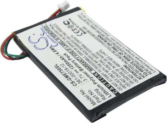 Alt view image 2 of 5 - Estry Battery Replacement for Edge 605 Edge 705 NUVI 465 361-00019-12
