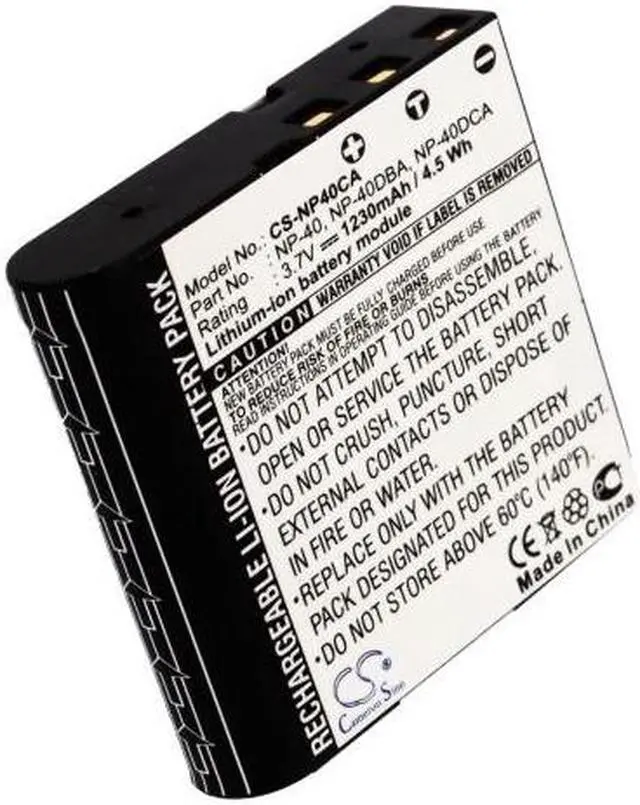 Alt view image 5 of 5 - Estry Battery Replacement for Somikon DVR-853 DVR-853.IR