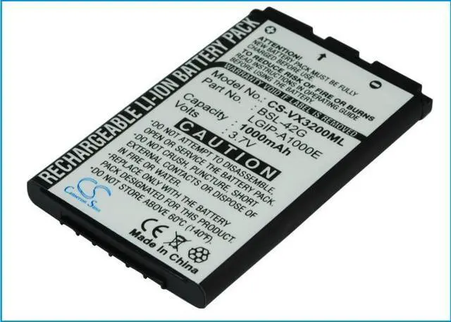 Alt view image 3 of 5 - Estry Battery Replacement for LG UX4750 ax4270 vx5300 vx4750 UX210 UX245 UX5000 AX490 VX3200 vx8300 MM-535 Migo SBPL0081101 MCJA0027401 MCJA0033802 LGIP-A1700E MCJA0016101 MCJA0016301 SBPL0077801
