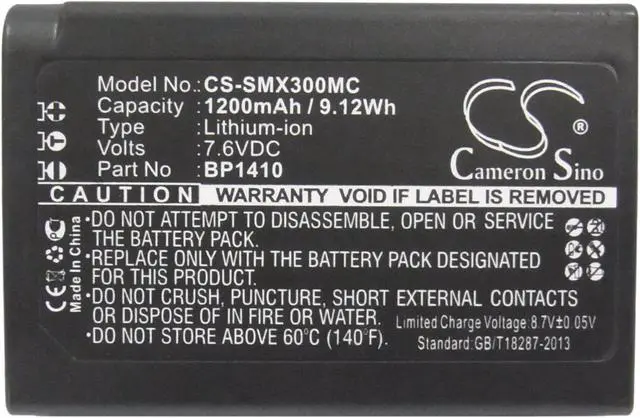 Alt view image 5 of 5 - Estry Battery Replacement for WB2200 NX30 WB2200F ED-BP1410 BP1410