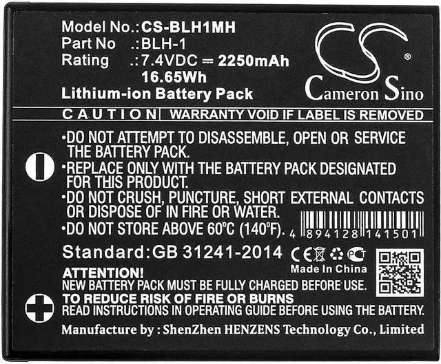 Alt view image 3 of 3 - Estry Battery Replacement for OM-D E-M1 Mark II E-M1 Mark II mirrorless BLH-1