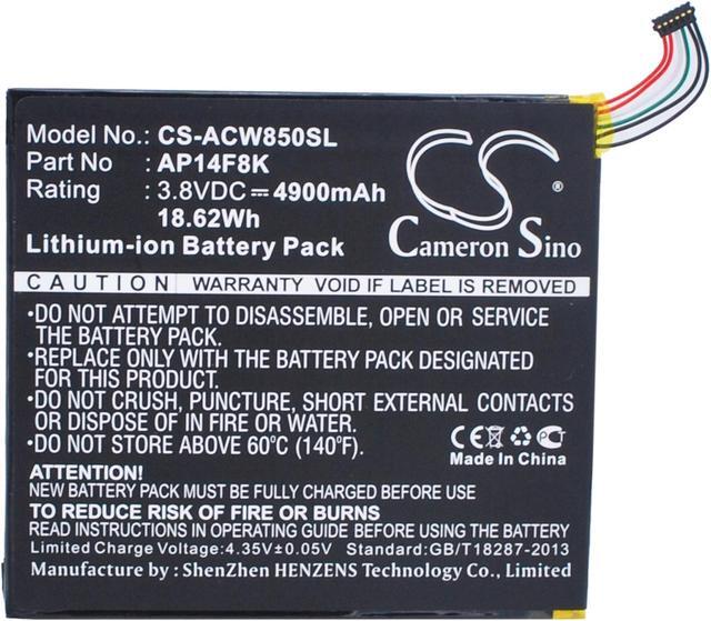 Alt view image 5 of 5 - Estry Battery Replacement for Iconia Tab 8 GT-810 Iconia Tab A1-850-A1410 B1-850 WiFi 16GB Iconia Tab B1-810 B1-820 AP14F8K (1ICP4/101/110) KT.0010M.003 AP14F8K
