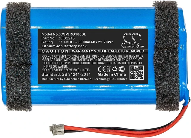 Alt view image 3 of 5 - Estry Battery Replacement for SRS-HG2 SRS-HG1 SRS-HG110 LIS2213