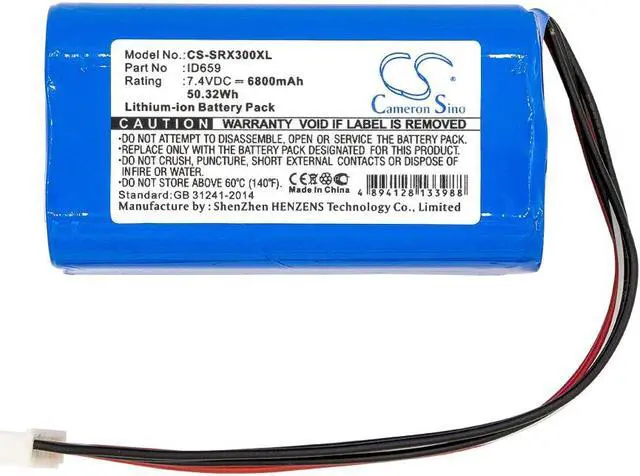 Alt view image 3 of 4 - Estry Battery Replacement for SRS-XB30 SRS-XB43 SRS-X30 SRS-XB3 ID659 ID659B ST-06S