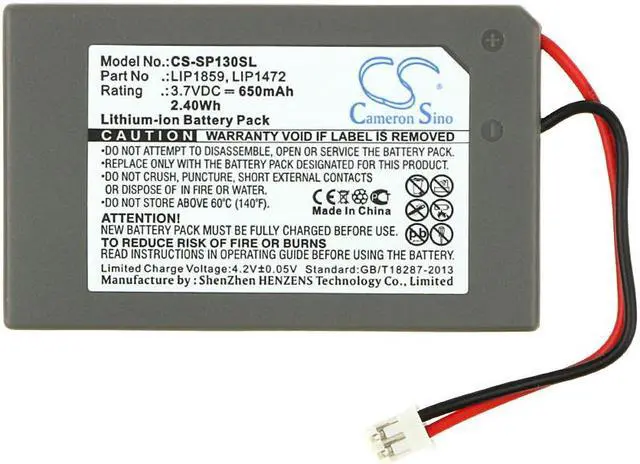 Alt view image 5 of 5 - Estry Battery Replacement for CECHZC1J CECHZC1E PS3 3 six CECHZC1U CECHZC1H LIP1472 LIP1859