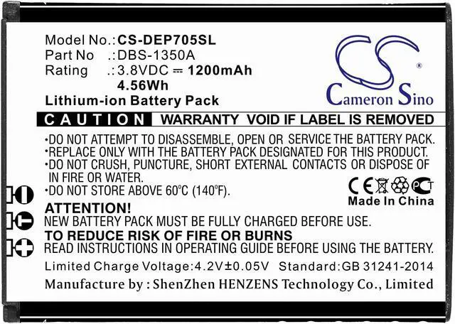 Alt view image 3 of 4 - Estry Battery Replacement for Doro 7050 Flip 7050TL SmartEasy 7050 7060 DFC-0180 7441 7070 DBS-1350A